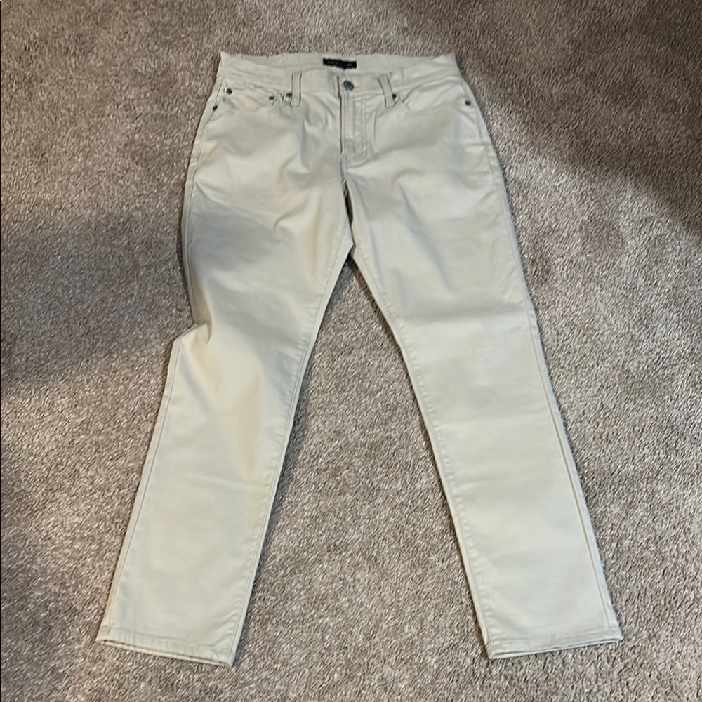 NWOT Lucky Brand Crème Color Jeans, extra soft, 410 athletic fit, 30x30